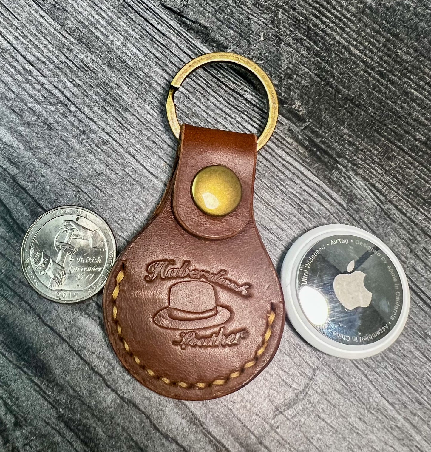 Airtag or Quarter Keeper Key Chain